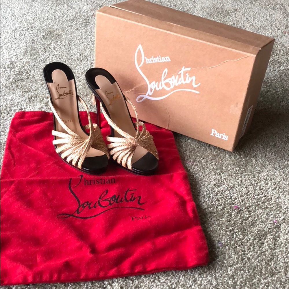 Christian Louboutin high heel sandals.